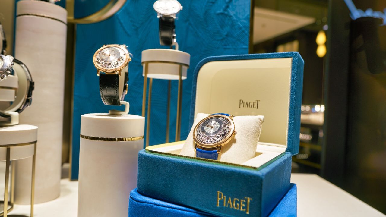Piaget watch display credit Shutterstock